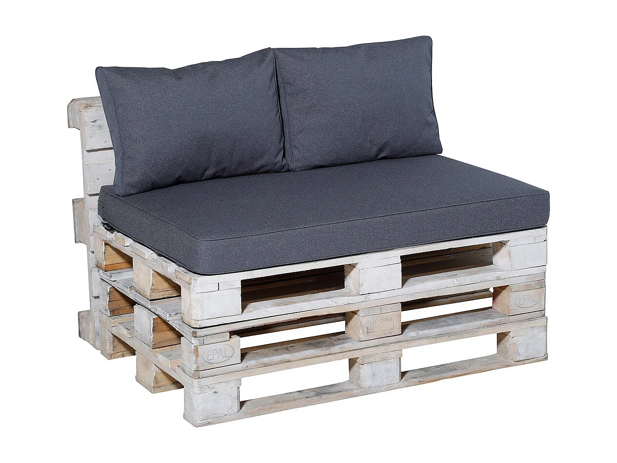Lounge Zitkussen Manchester denim grey - Ca. 120x80 cm