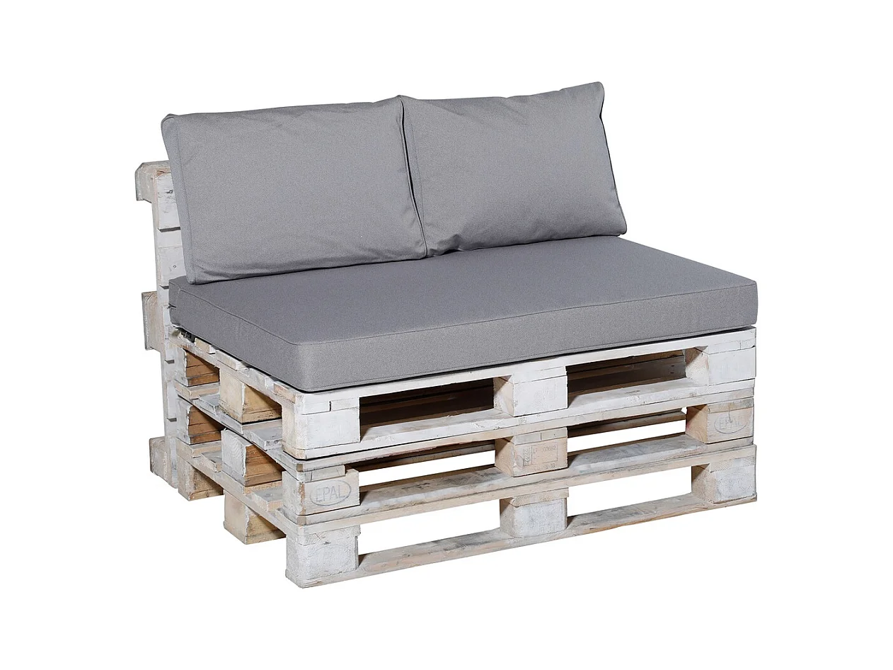 Lounge Zitkussen Manchester light grey - Ca. 120x80 cm