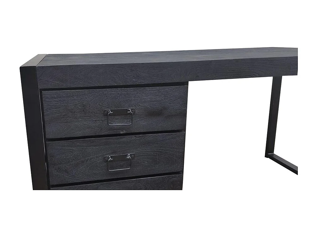 Bureau Boaz - 58x145x74cm - Zwart