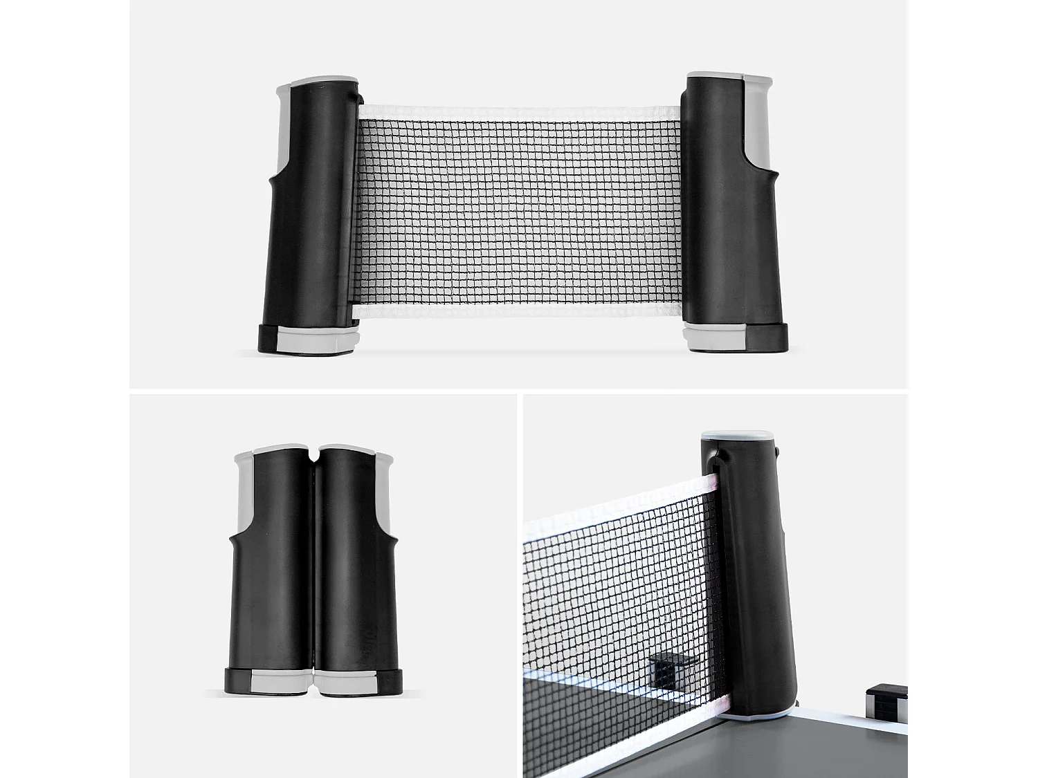 Tavolo da ping pong per interni piegabile con 2 racchette e 3 palline,