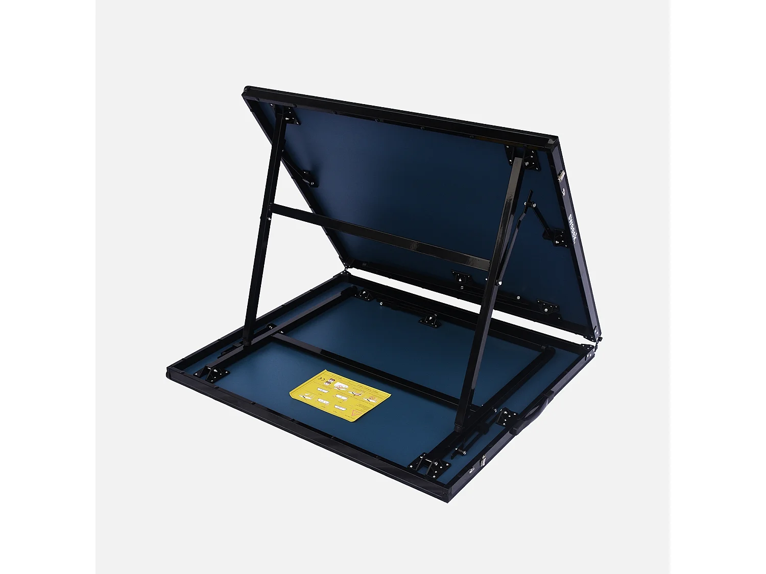 Mesa de ping pong plegable para exterior con 2 raquetas y 3 pelotas,