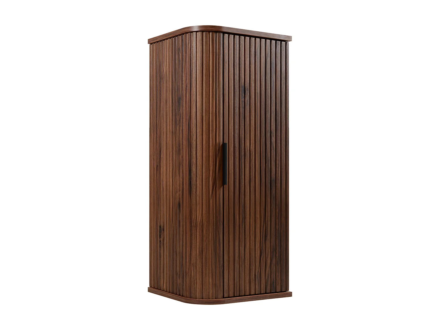 Meuble de salle de bain suspendu, chêne noyer, 35,5 x 79 x 31,5 cm