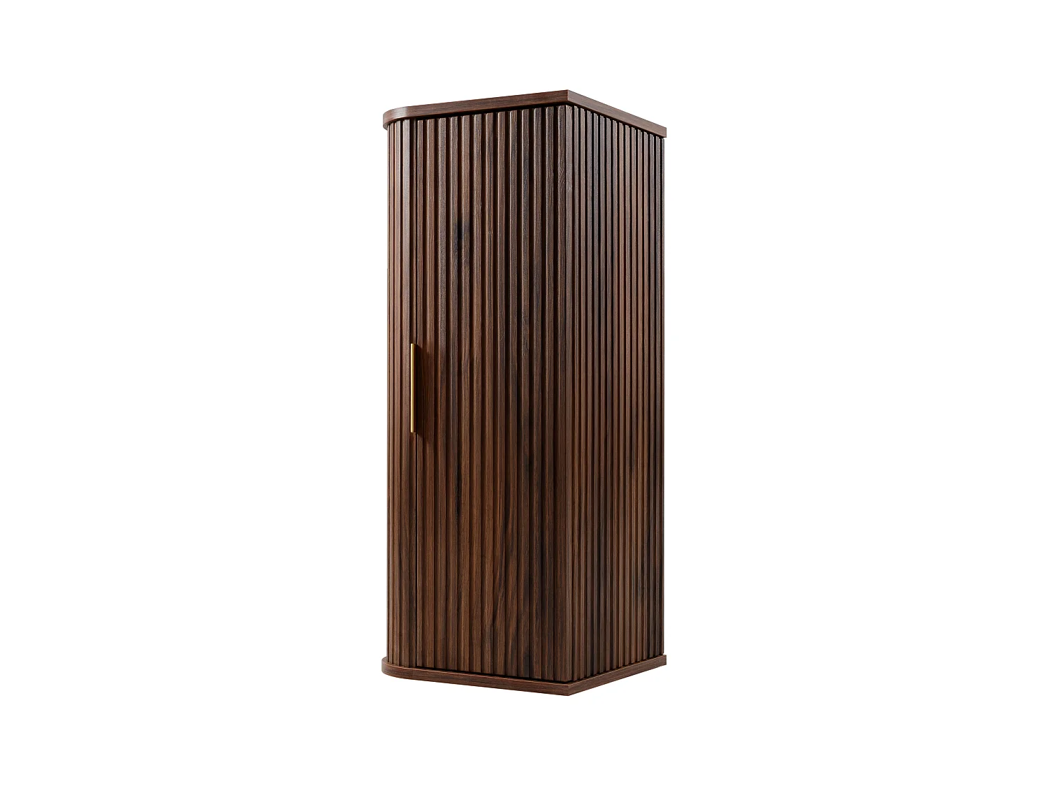 Meuble de salle de bain suspendu, chêne noyer, 35,5 x 79 x 31,5 cm