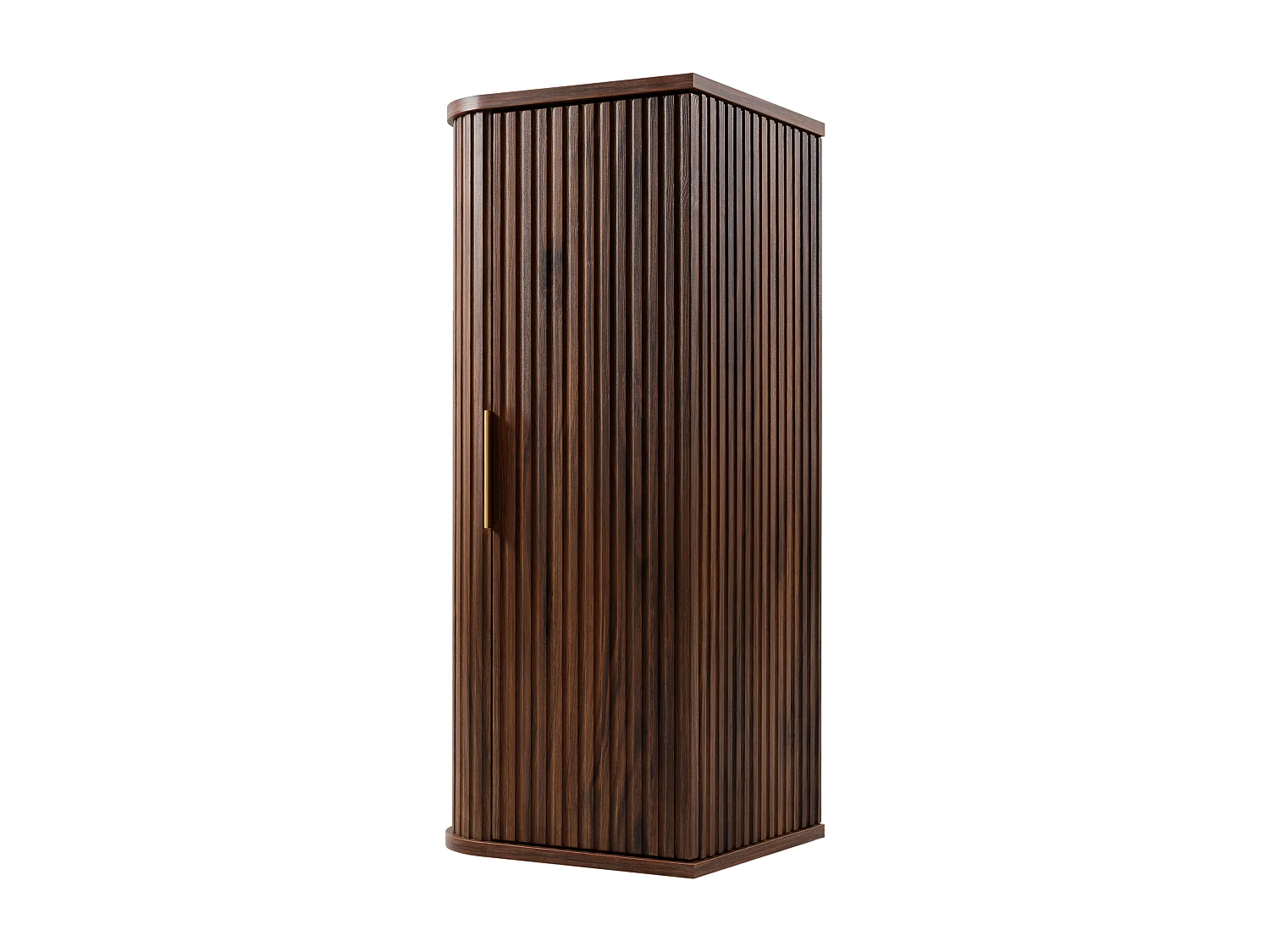 Meuble de salle de bain suspendu, chêne noyer, 35,5 x 79 x 31,5 cm