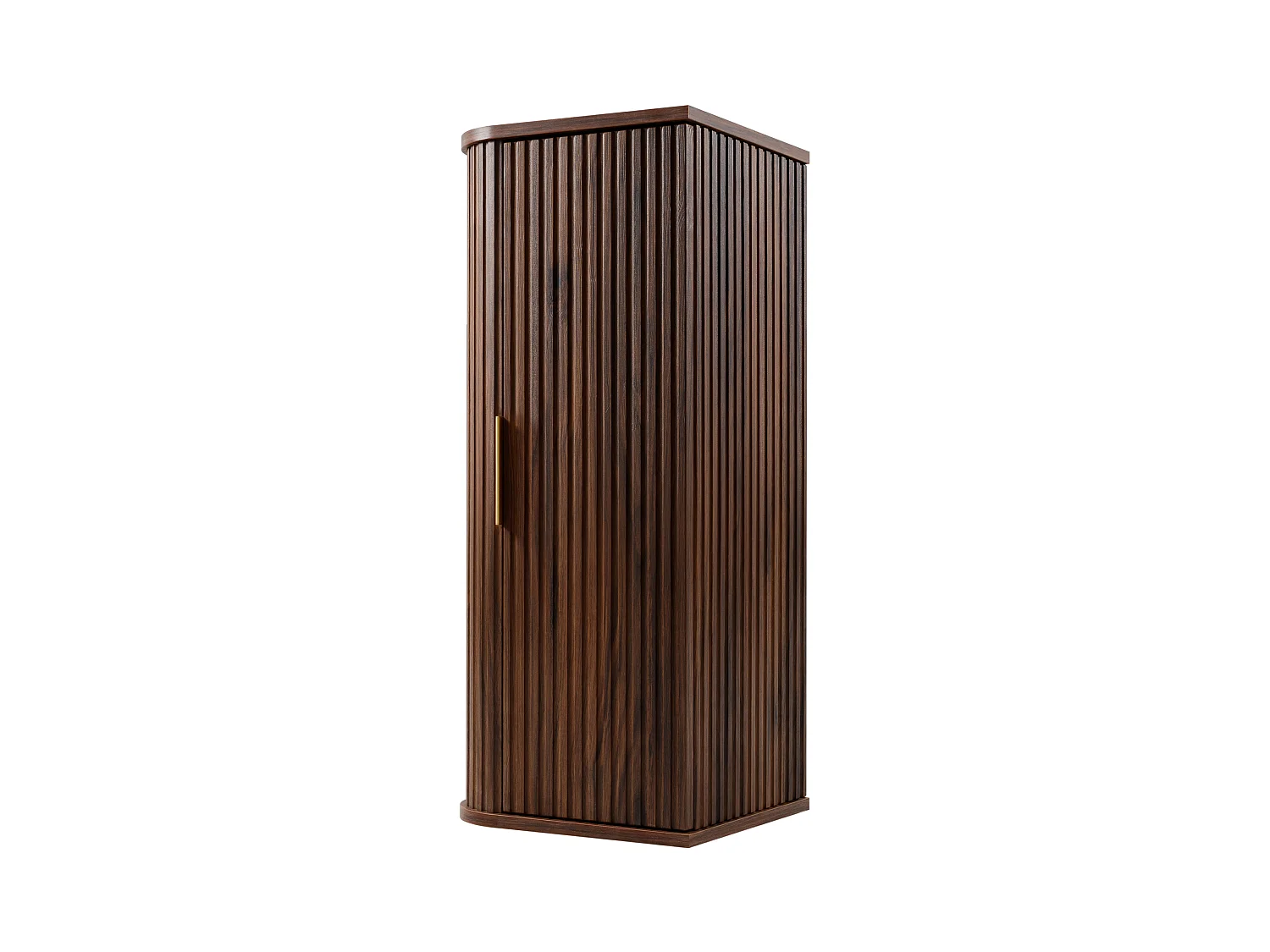 Mueble de baño suspendido, roble nogal, 35,5 x 79 x 31,5 cm