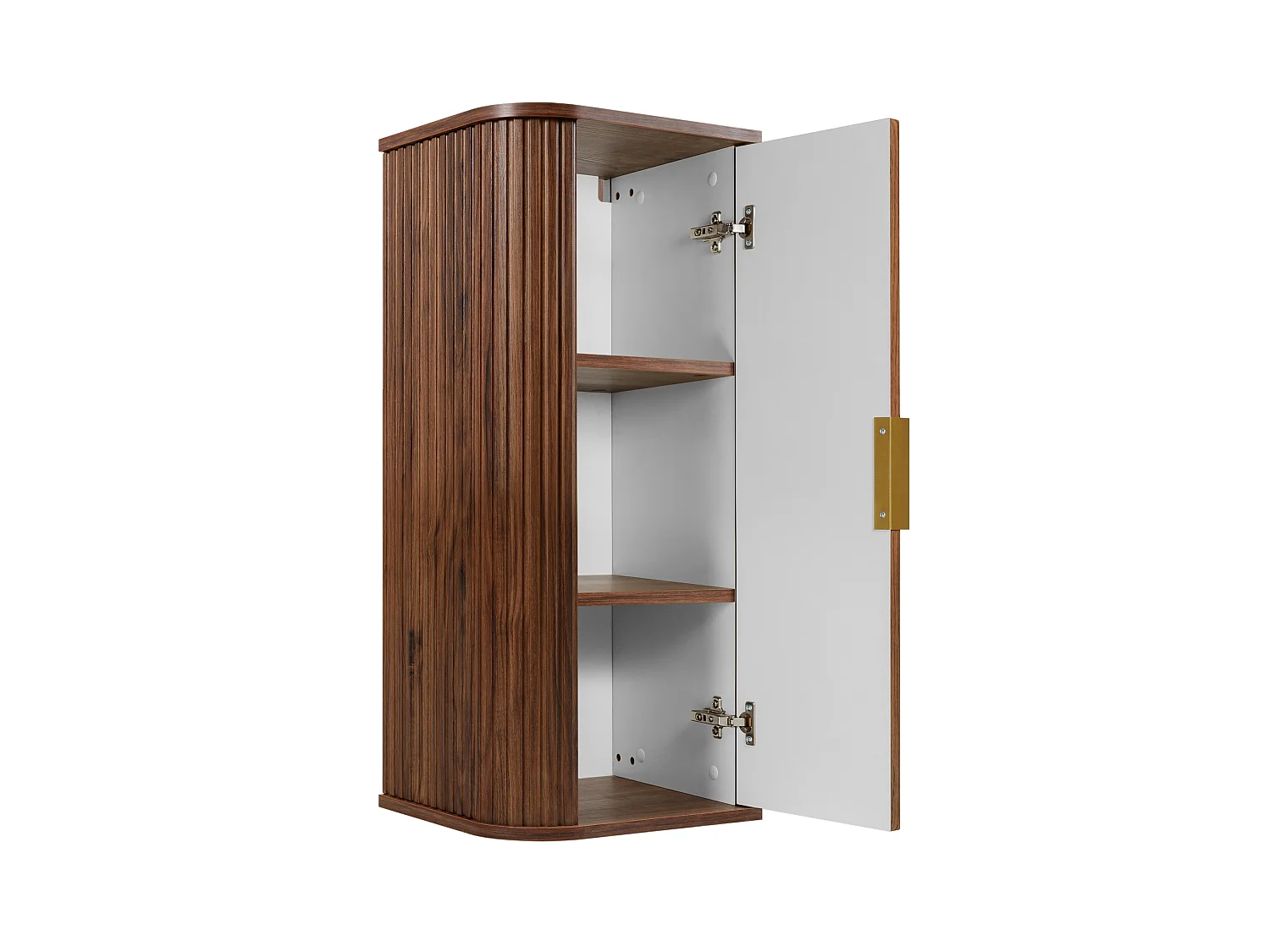 Mueble de baño suspendido, roble nogal, 35,5 x 79 x 31,5 cm