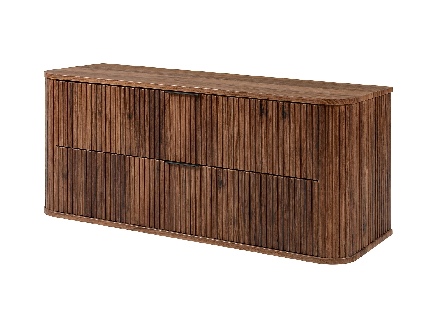 Meuble vasque suspendu pour salle de bain, chêne noyer, 120 x 51,7 x 41,5 cm