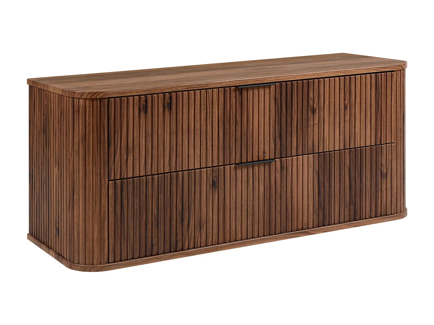 Meuble vasque suspendu pour salle de bain, chêne noyer, 120 x 51,7 x 41,5 cm