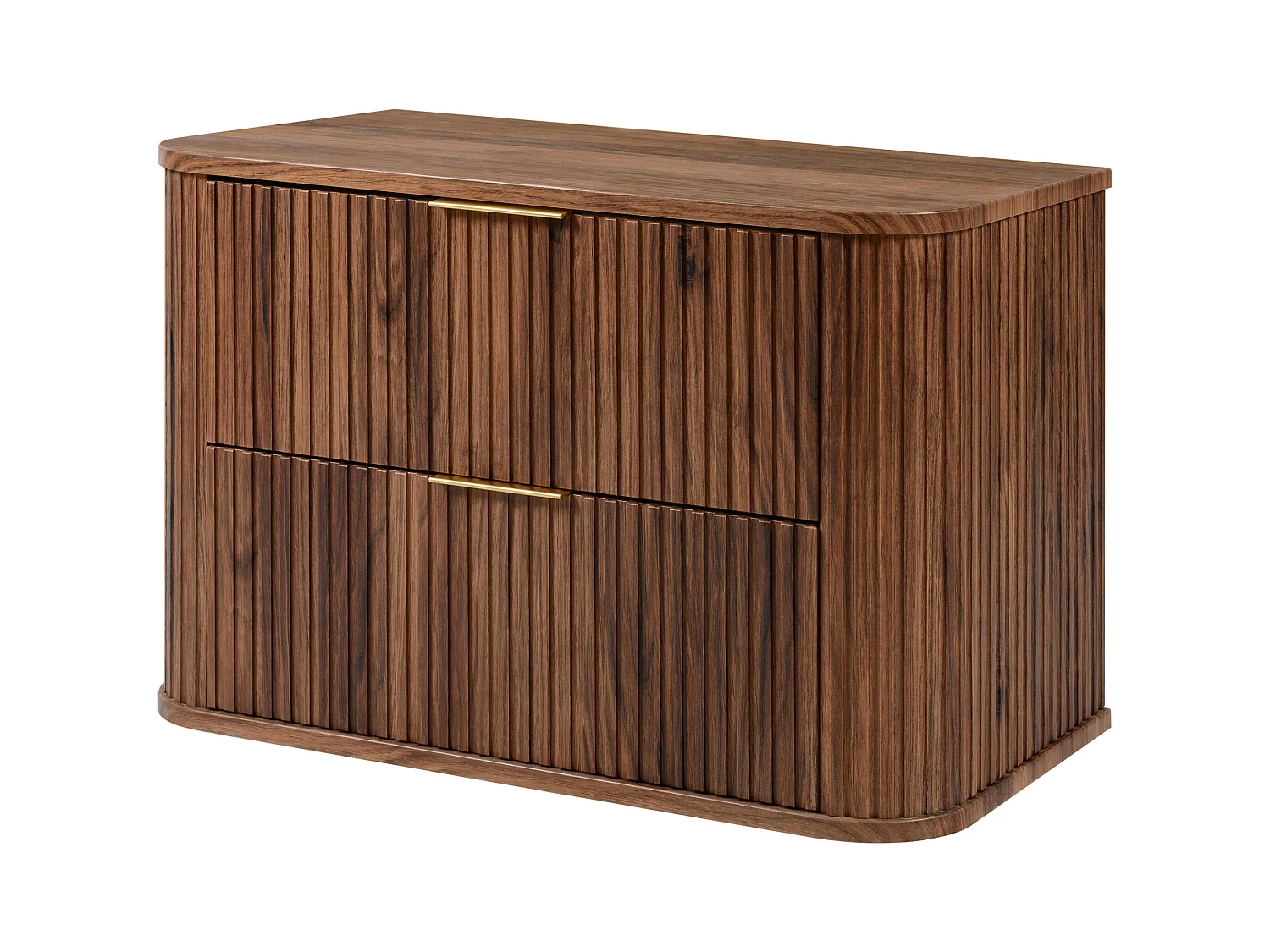 Meuble vasque suspendu pour salle de bain, chêne noyer, 80,4 x 51,7 x 41,5 cm