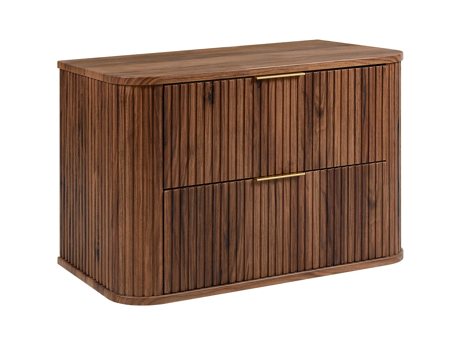 Meuble vasque suspendu pour salle de bain, chêne noyer, 80,4 x 51,7 x 41,5 cm