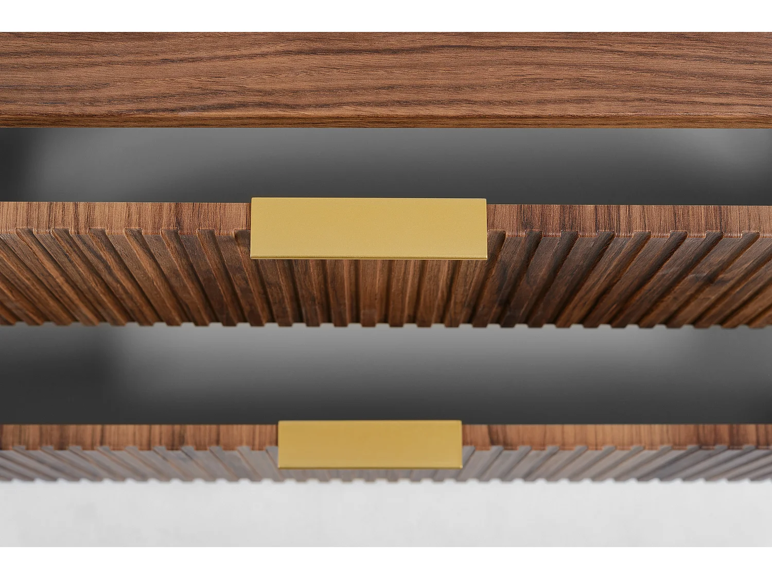 Badezimmer-Waschtischunterschrank, wandhängend, Eiche-Nussbaum, 80,4 x 51,7 x 41,5 cm