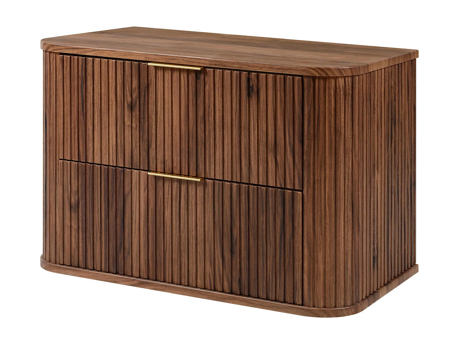 Meuble vasque suspendu pour salle de bain, chêne noyer, 80,4 x 51,7 x 41,5 cm