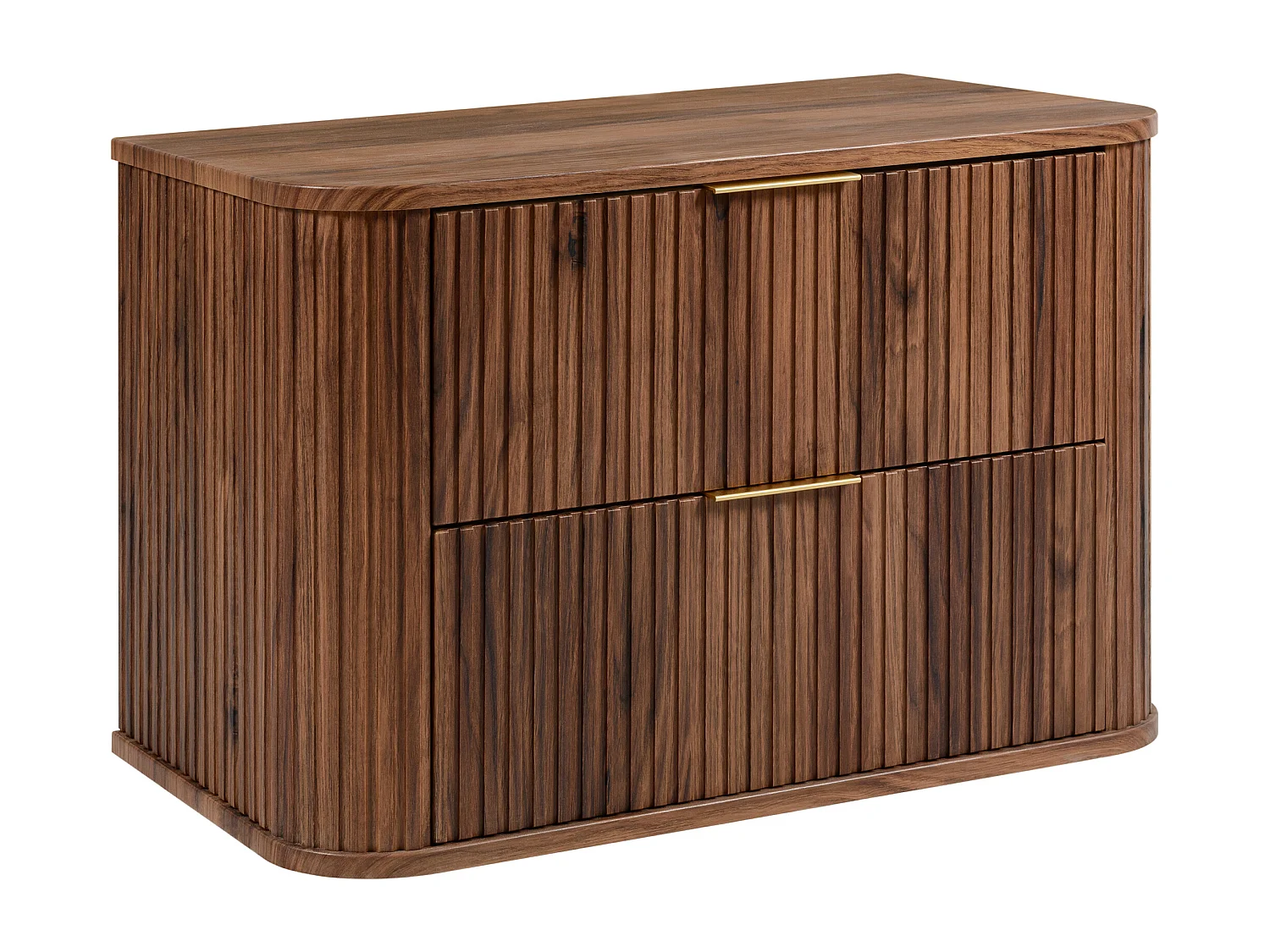 Meuble vasque suspendu pour salle de bain, chêne noyer, 80,4 x 51,7 x 41,5 cm