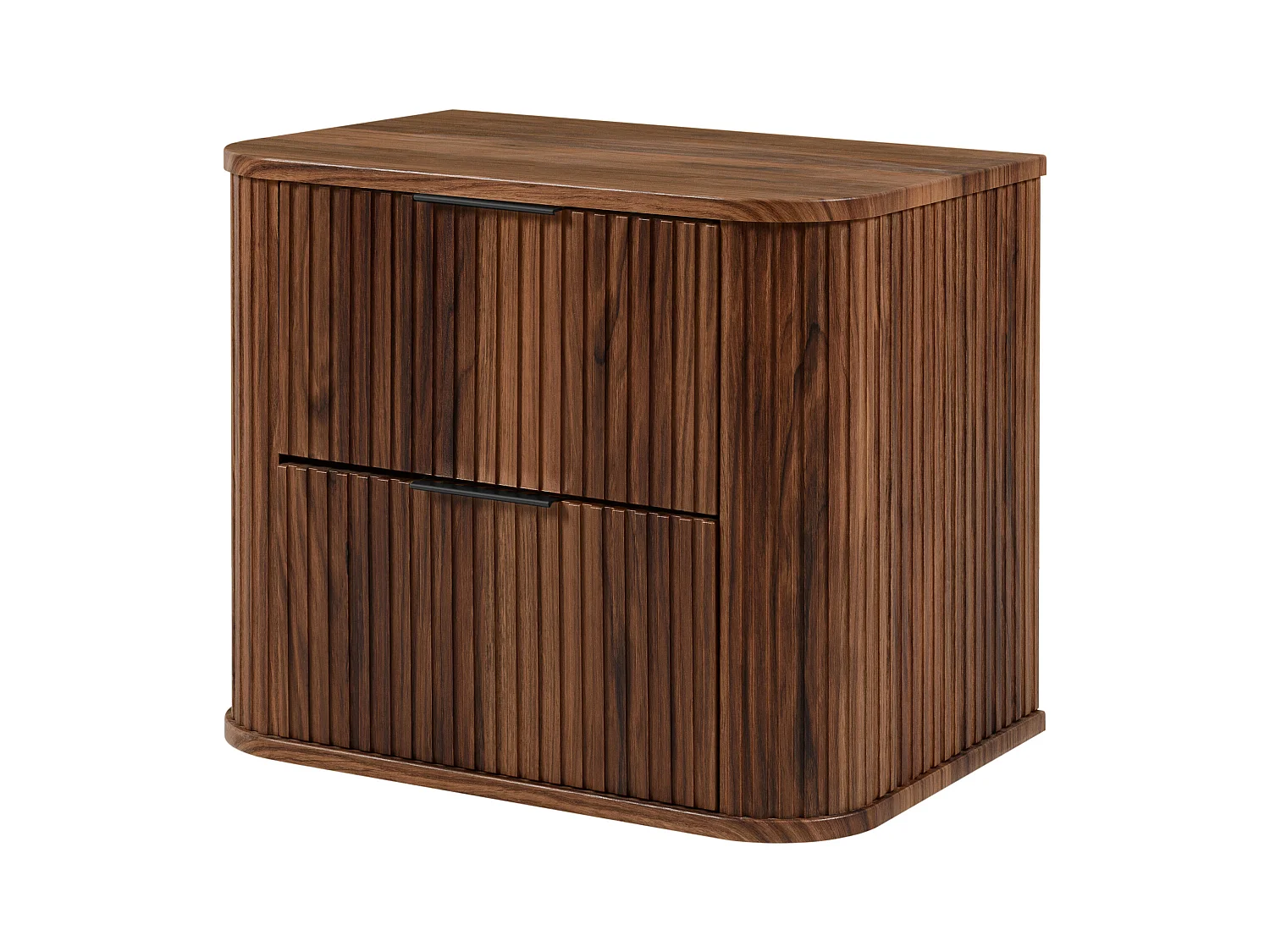 Meuble vasque suspendu pour salle de bain, chêne noyer, 60 x 51,7 x 41,5 cm