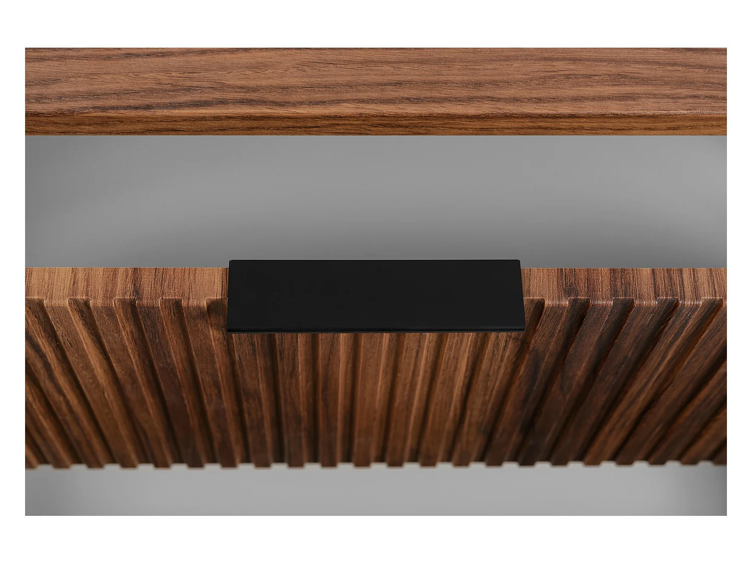 Badezimmer-Waschtischunterschrank, wandhängend, Eiche-Nussbaum, 60 x 51,7 x 41,5 cm