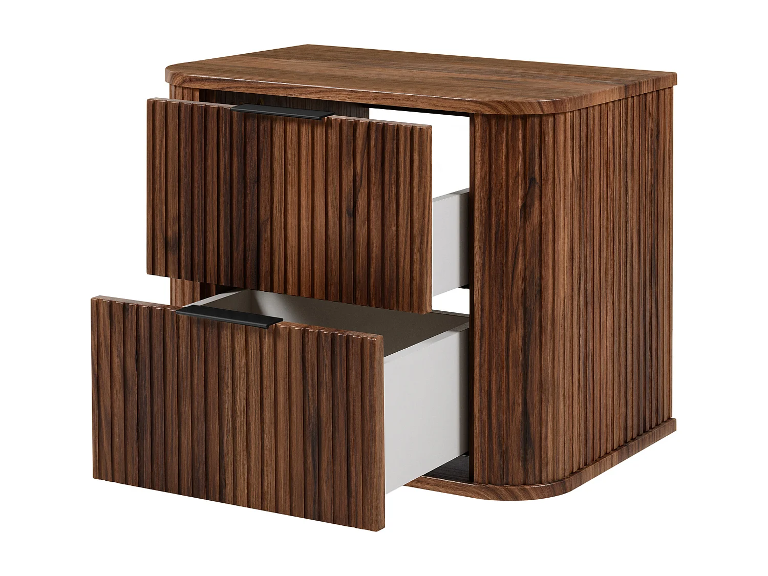 Meuble vasque suspendu pour salle de bain, chêne noyer, 60 x 51,7 x 41,5 cm