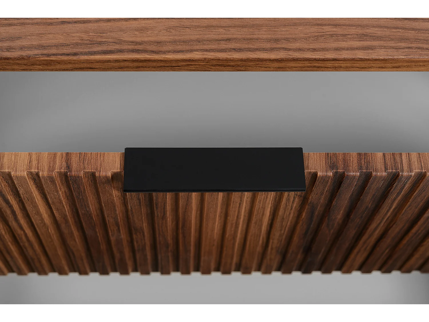 Badezimmer-Waschtischunterschrank, wandhängend, Eiche-Nussbaum, 60 x 51,7 x 41,5 cm