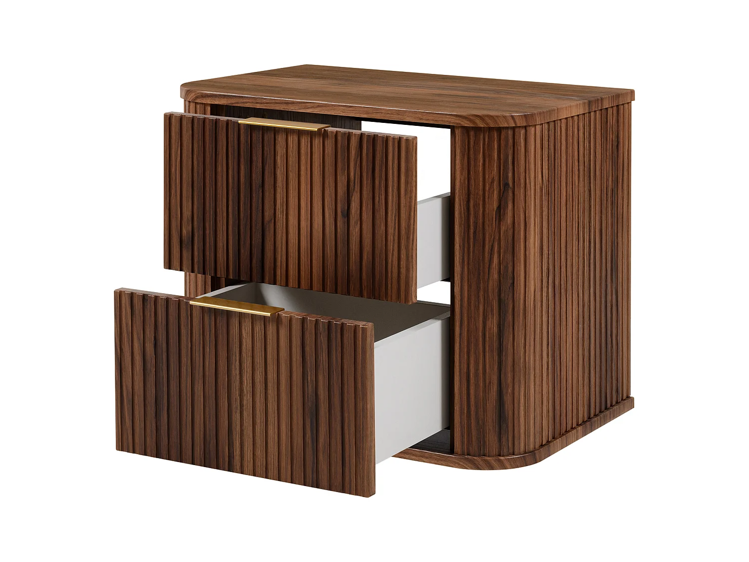 Meuble vasque suspendu pour salle de bain, chêne noyer, 60 x 51,7 x 41,5 cm