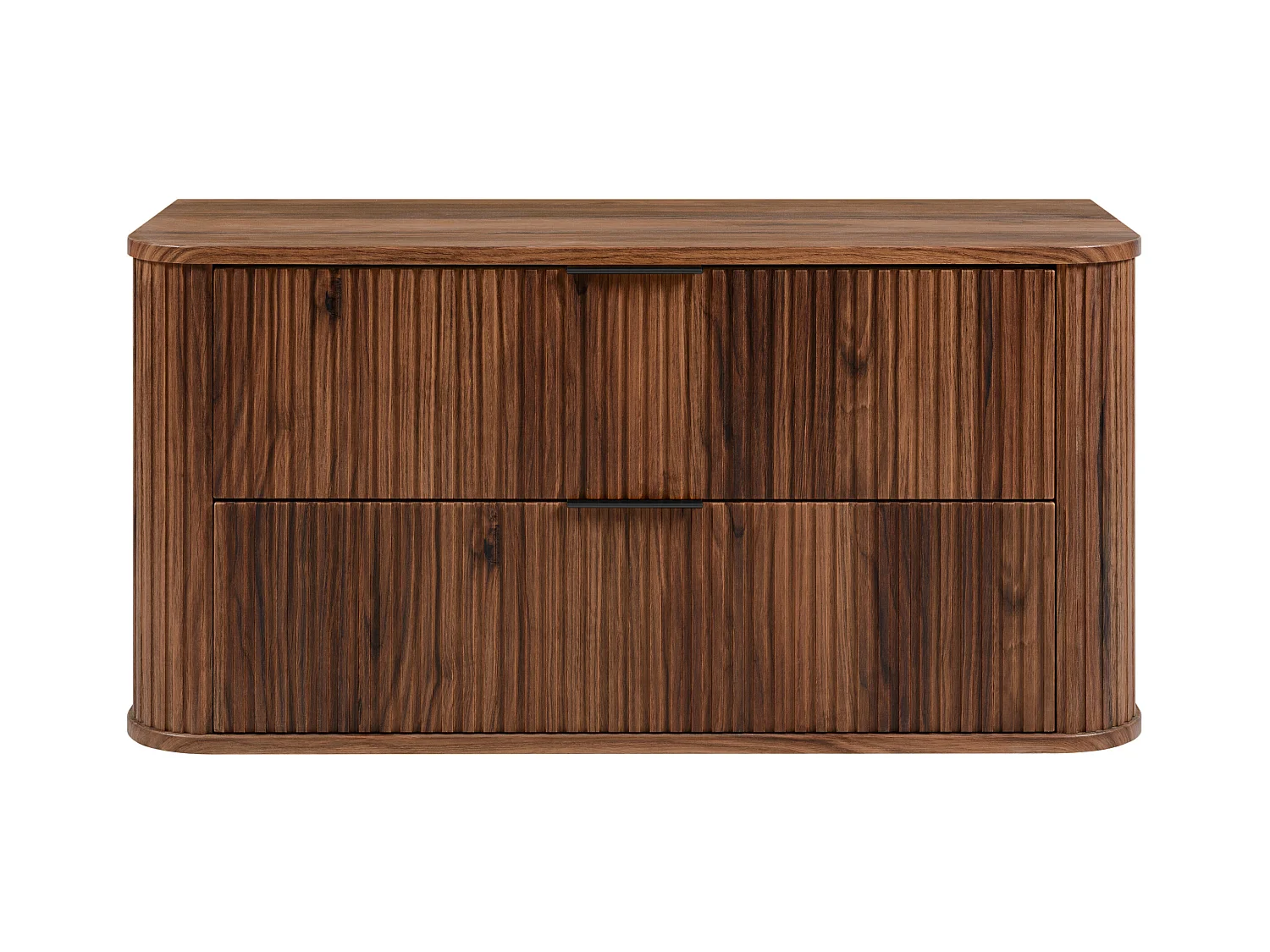 Meuble vasque suspendu pour salle de bain, chêne noyer, 100 x 51,7 x 41,5 cm