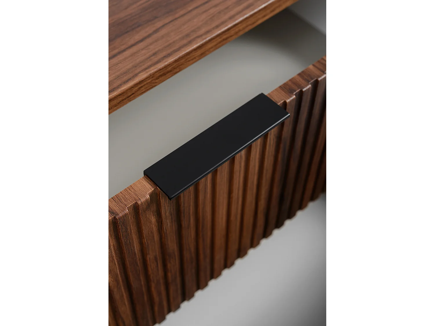 Badezimmer-Waschtischunterschrank, wandhängend, Eiche-Nussbaum, 100 x 51,7 x 41,5 cm