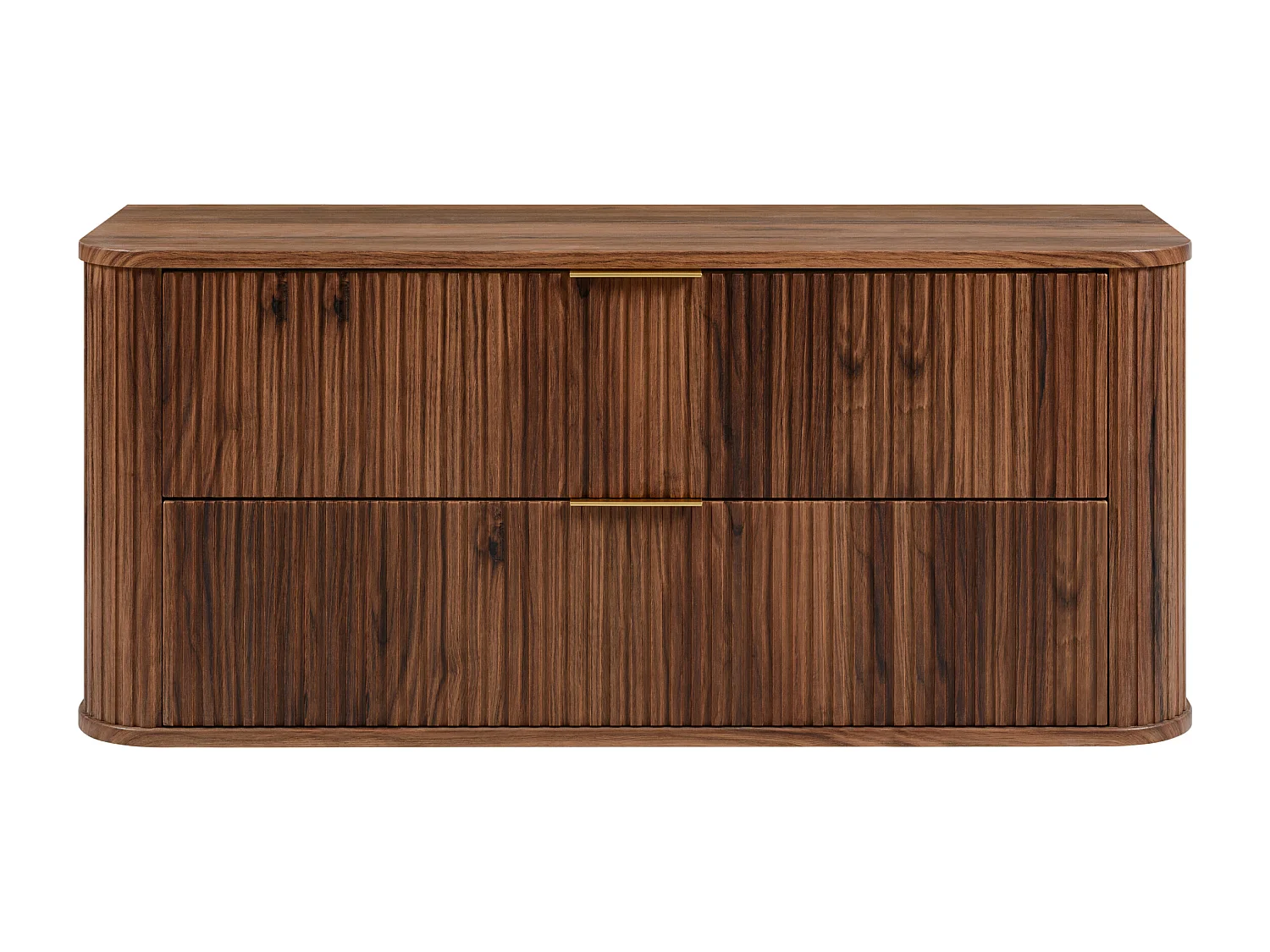 Meuble vasque suspendu pour salle de bain, chêne noyer, 120 x 51,7 x 41,5 cm