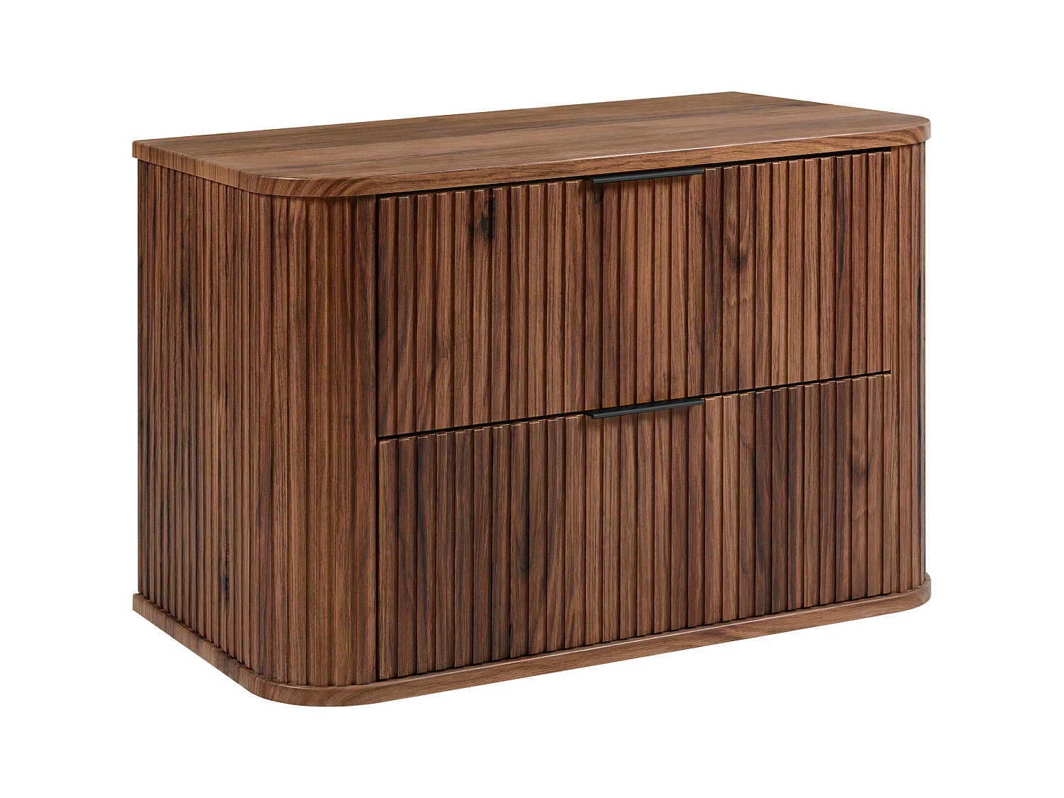 Meuble vasque suspendu pour salle de bain, chêne noyer, 80,4 x 51,7 x 41,5 cm