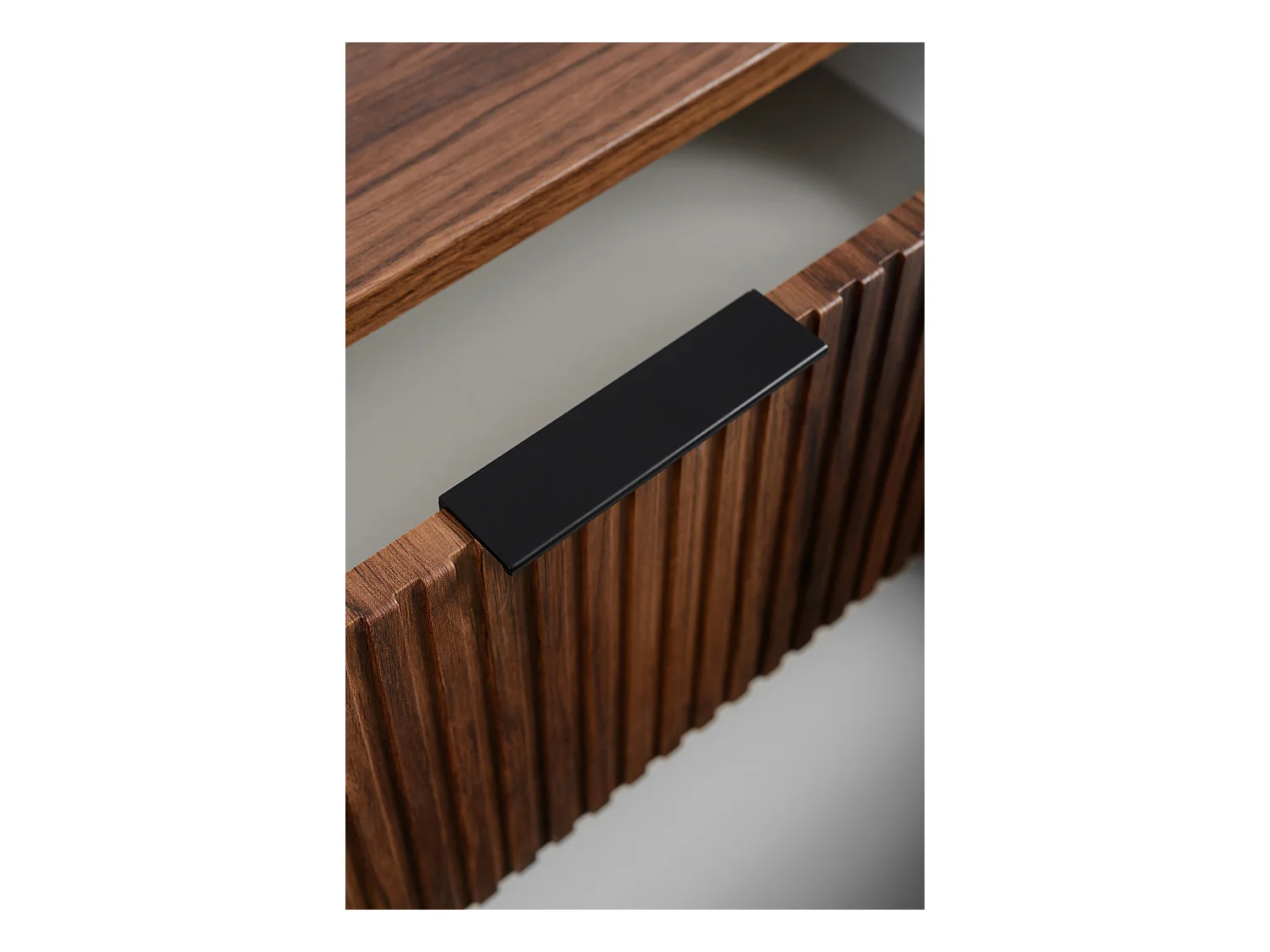 Badezimmer-Waschtischunterschrank, wandhängend, Eiche-Nussbaum, 80,4 x 51,7 x 41,5 cm