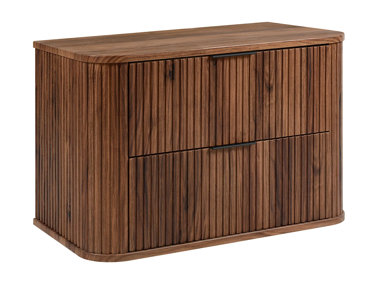 Meuble vasque suspendu pour salle de bain, chêne noyer, 80,4 x 51,7 x 41,5 cm