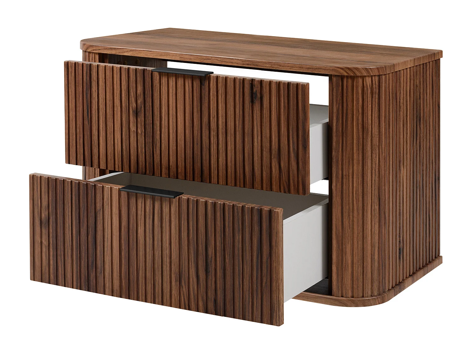 Meuble vasque suspendu pour salle de bain, chêne noyer, 80,4 x 51,7 x 41,5 cm