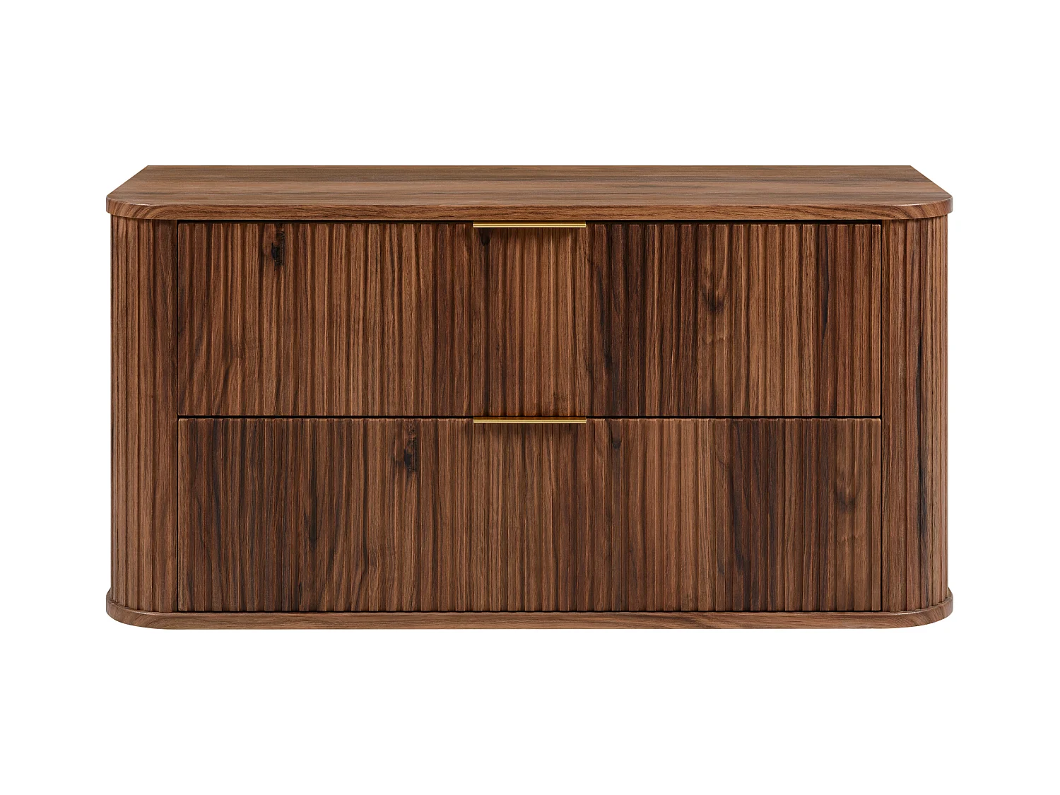 Meuble vasque suspendu pour salle de bain, chêne noyer, 100 x 51,7 x 41,5 cm