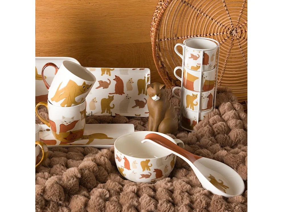 Coffret 4 tasses Gustave 20 cl