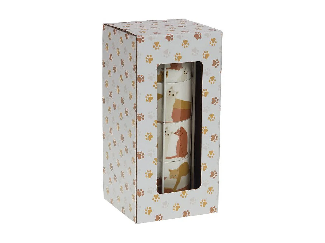 Coffret 4 tasses Gustave 20 cl