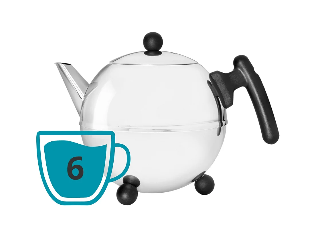 Duet® Noir - Théière Bella Ronde 1.2L