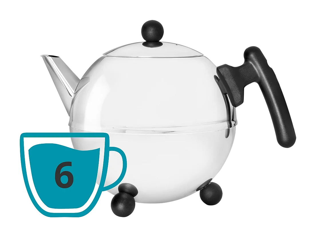 Duet® Noir - Théière Bella Ronde 1.2L