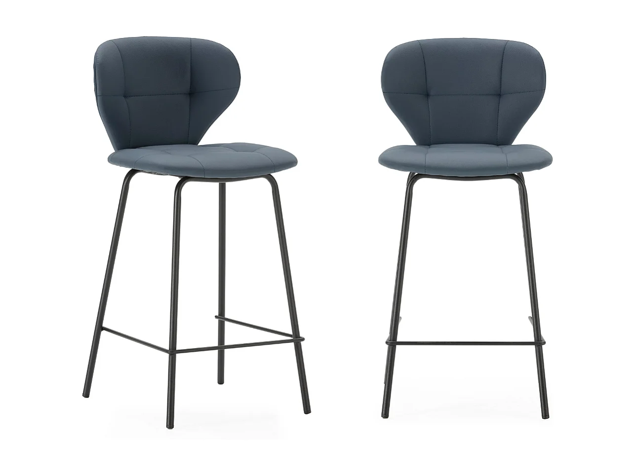 Barkruk Maura - 45x52x67cm - Grijs - Set van 2