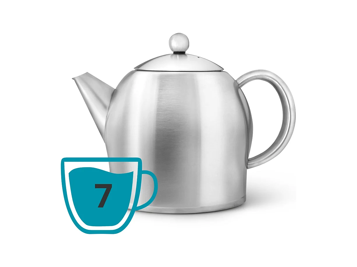 Minuet® - Théière Santhee 1.4 L en métal satiné