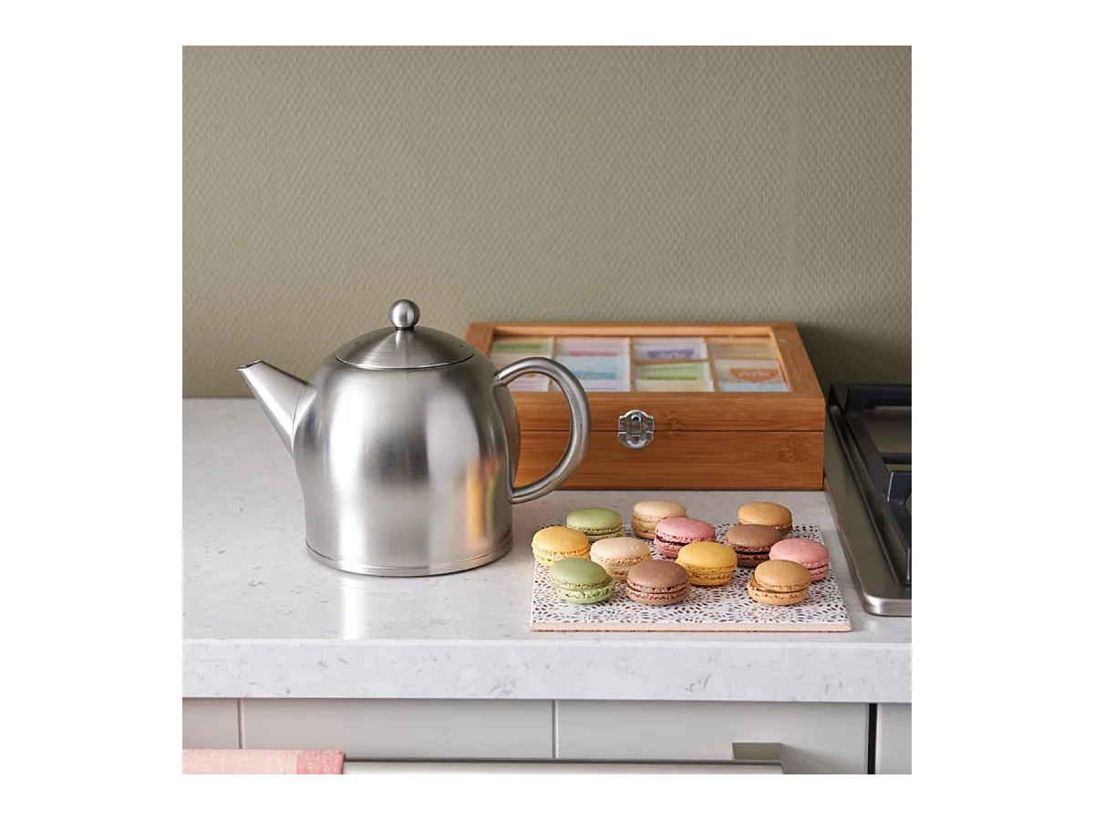 Minuet® - Théière Santhee 1.4 L en métal satiné