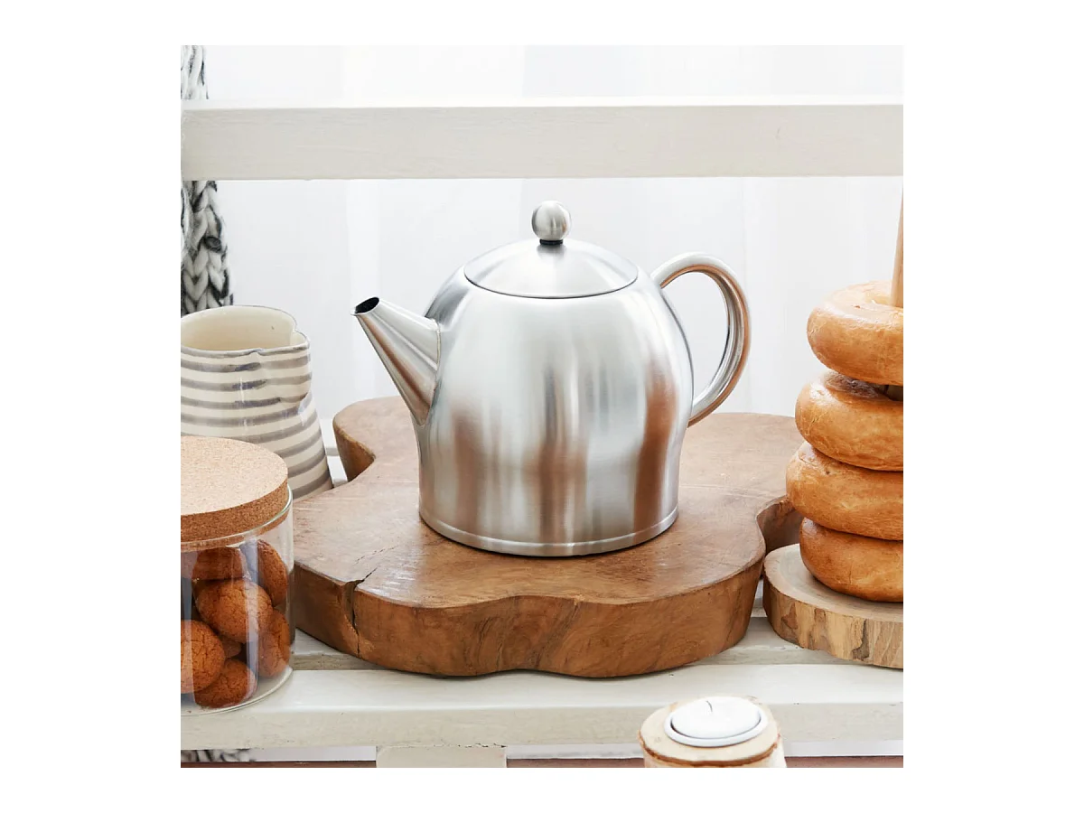 Minuet® - Théière Santhee 1.4 L en métal satiné