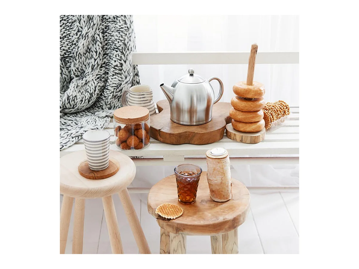 Minuet® - Théière Santhee 1.4 L en métal satiné