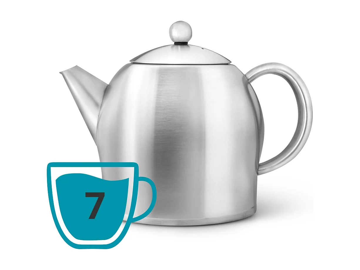 Minuet® - Théière Santhee 1.4 L en métal satiné