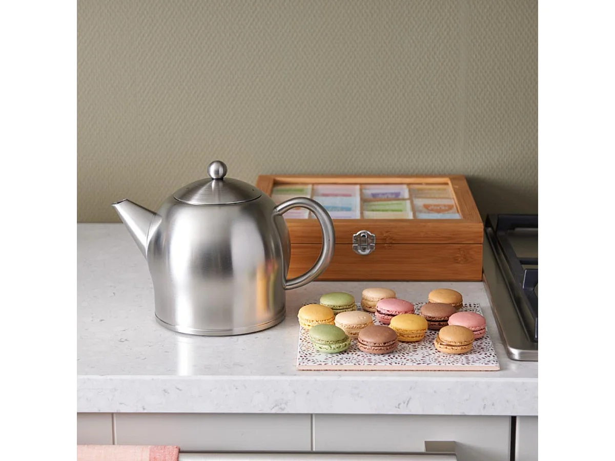 Minuet® - Théière Santhee 1.4 L en métal satiné