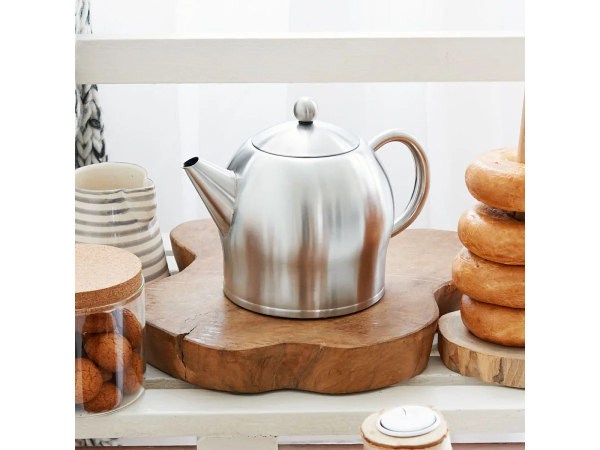 Minuet® - Théière Santhee 1.4 L en métal satiné