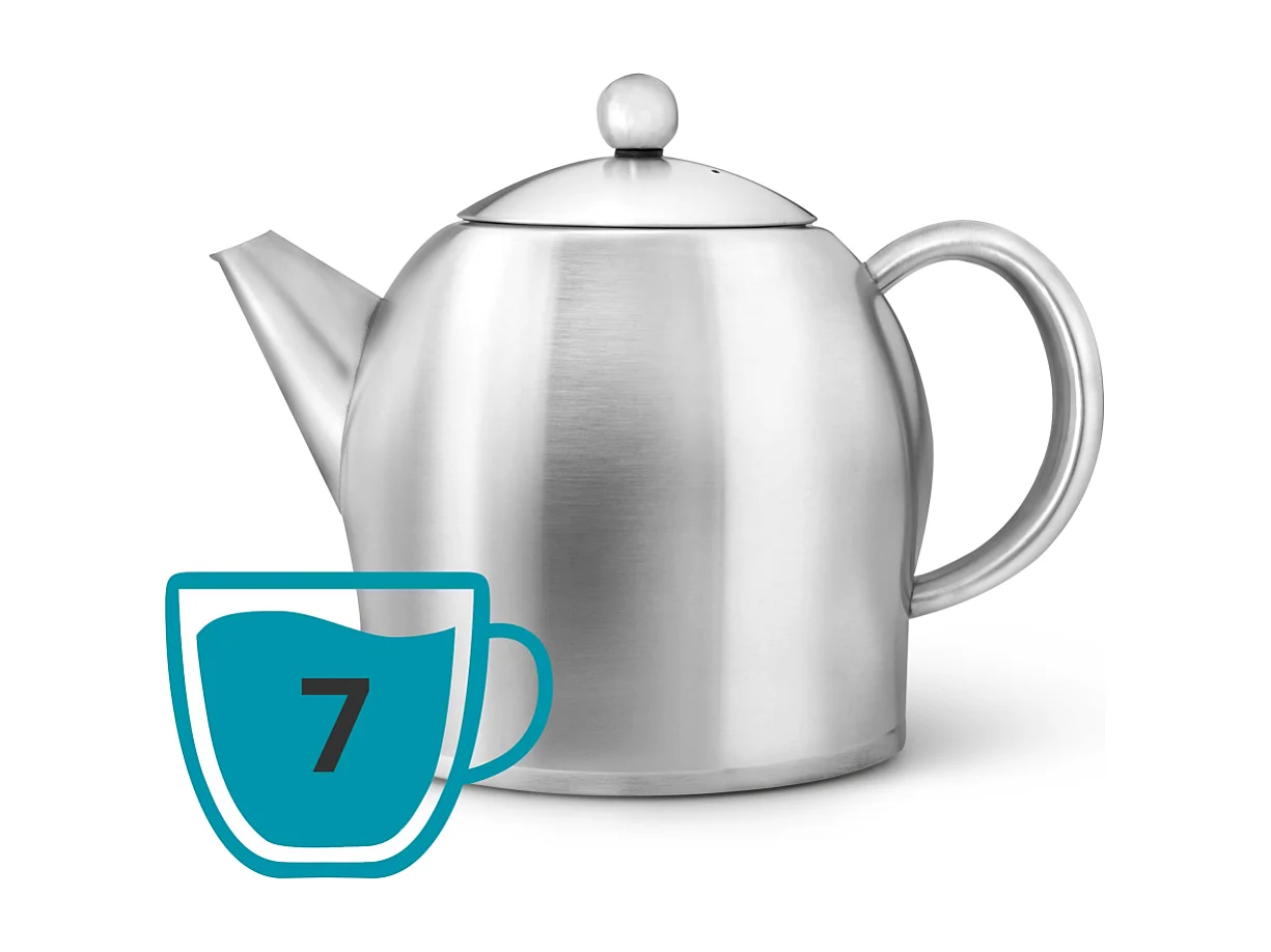 Minuet® - Théière Santhee 1.4 L en métal satiné