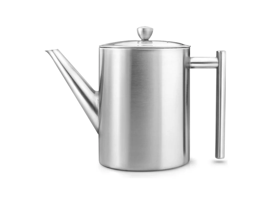 Minuet® - Théière Cylindre 1.2 L en métal satiné