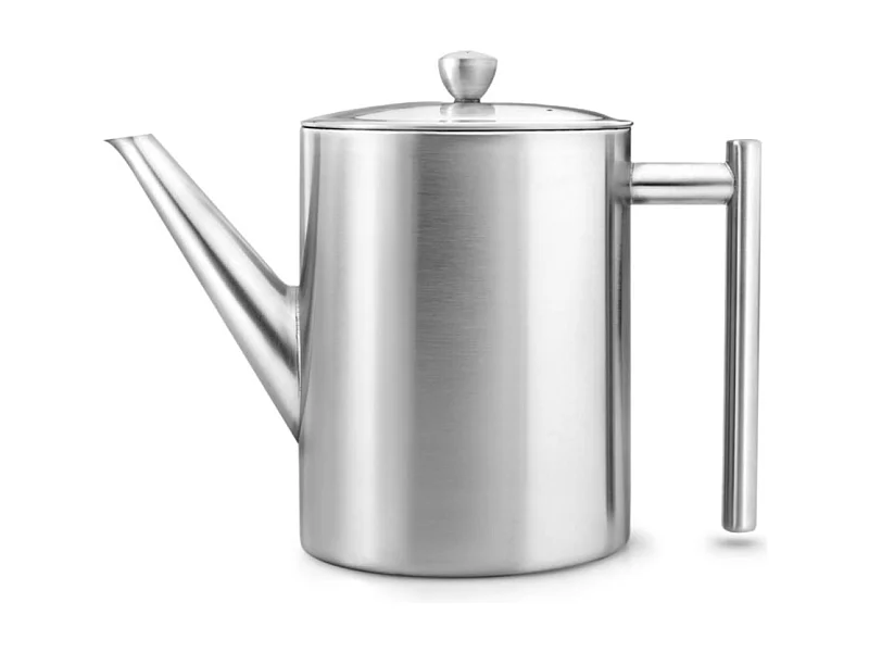 Minuet® - Théière Cylindre 1.2 L en métal satiné