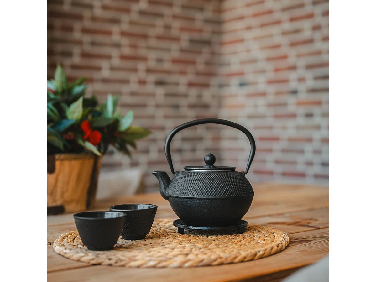 Asia Noir - Set de 2 tasses à thé en fonte