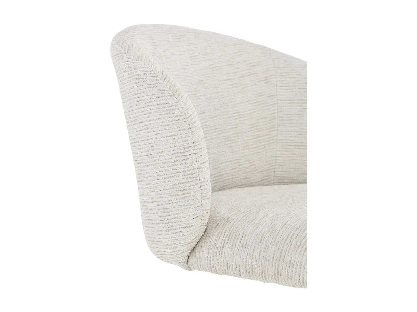 Lot de 2 chaises tissu chiné et pieds metal VESPER