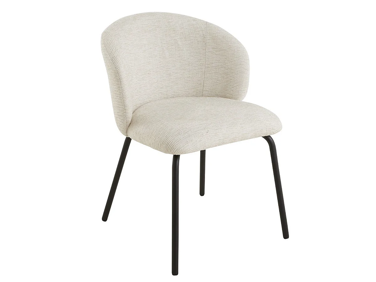 2er-Set Stühle mit gepolsterter Sitzfläche und Rückenlehne - VESPER