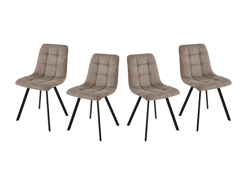Set van 4 gestoffeerde stoelen - CHILLI