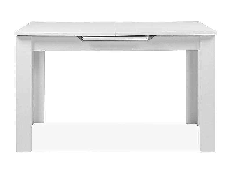 Table à manger extensible 4/6 personnes blanche 125/165 cm - Lars